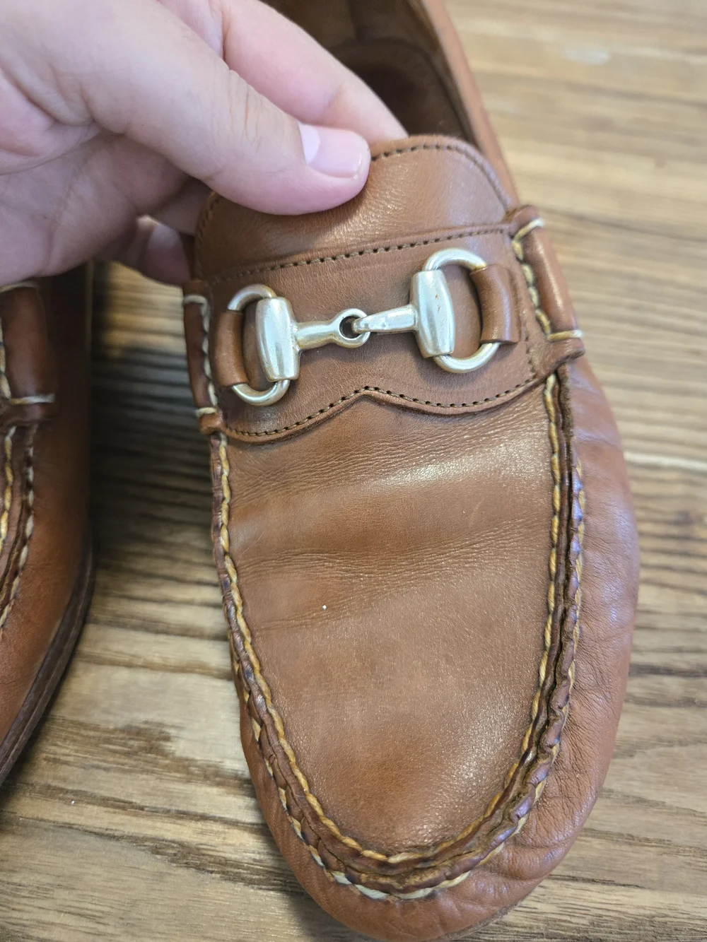 Allen Edmonds Brown Leather Bit Loafers Size 9.5